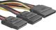 Qoltec SATA 15-pin - SATA 15-pin x2, 0.2m, Wielokolorowy (5901878523132) 1