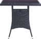 vidaXL 5 częściowy zestaw mebli ogrodowych, rattan PE, czarny (46402) 3