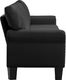vidaXL 5-osobowa sofa, czarna, tapicerowana tkaniną 4