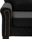 vidaXL 5-osobowa sofa, czarna, tapicerowana tkaniną 6