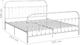 vidaXL Rama łóżka, biała, metalowa, 180 x 200 cm 6