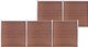 vidaXL Ogrodzenie do ogrodu, WPC, 872 x 186 cm, brązowe 1