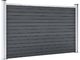 vidaXL Ogrodzenie ogrodowe WPC, 353x106 cm, szare 3