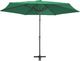vidaXL Parasol ogrodowy na stalowym słupku, 300 cm, zielony 3