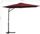 vidaXL Parasol ogrodowy na stalowym słupku, 300 cm, bordowy 7