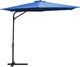 vidaXL Parasol ogrodowy na stalowym słupku, 300 cm, błękit lazur 1