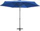 vidaXL Parasol ogrodowy na stalowym słupku, 300 cm, błękit lazur 3