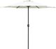 vidaXL Parasol ogrodowy na słupku aluminiowym, 270x246 cm, biały 1