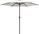 vidaXL Parasol ogrodowy na słupku aluminiowym, 270x246 cm, biały 2