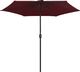 vidaXL Parasol ogrodowy na słupku aluminiowym, 270x246 cm, bordowy 3