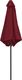 vidaXL Parasol ogrodowy na słupku aluminiowym, 270x246 cm, bordowy 4