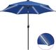vidaXL Parasol ogrodowy z LED i aluminiowym słupkiem, 300 cm, lazur 1