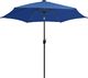 vidaXL Parasol ogrodowy z LED i aluminiowym słupkiem, 300 cm, lazur 2