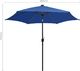 vidaXL Parasol ogrodowy z LED i aluminiowym słupkiem, 300 cm, lazur 6