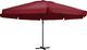 vidaXL Parasol ogrodowy na słupku aluminiowym, 600 cm, bordowy 1