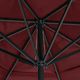 vidaXL Parasol ogrodowy na słupku aluminiowym, 600 cm, bordowy 2