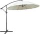 vidaXL Parasol ogrodowy, wiszący, biały, 3 m, słupek aluminiowy 1