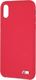 BMW Etui hardcase BMW BMHCPXMSILRE iPhone X /Xs czerwony/red Silicone M Collection 4