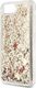 Guess Guess GUHCI8GLHREGO iPhone 7/8/SE 2020 gold/złoty hard case Liquid Glitter Hearts 5