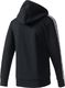 Adidas Bluza męska Essentials 3-Stripes Full-Zip Hoodie czarna r. XL (B47368) 1