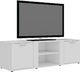 vidaXL Szafka pod TV, wysoki połysk, biała, 120x34x37cm, płyta wiórowa 2