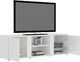 vidaXL Szafka pod TV, wysoki połysk, biała, 120x34x37cm, płyta wiórowa 4