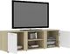 vidaXL Szafka TV, biel i dąb sonoma, 120x34x37 cm, płyta wiórowa 4