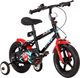 vidaXL Rower dla dzieci 12 cali czarno-czerwony 1