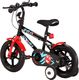 vidaXL Rower dla dzieci 12 cali czarno-czerwony 2