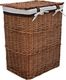 Kosz na pranie vidaXL brązowy (286979) 5