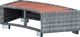 vidaXL Stopień do spa, szary, 92 x 45 x 25 cm, polirattanowy 3