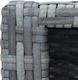 vidaXL Stopień do spa, szary, 92 x 45 x 25 cm, polirattanowy 6
