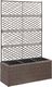 vidaXL Donica z kratką i 3 wkładami, 83x30x130 cm, polirattan, brązowa 1