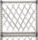 vidaXL Donica z kratką i 1 wkładem, 30x30x107 cm, polirattan, szara 4
