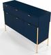Elior Komoda w stylu glamour Perilla 3X - Granat 2