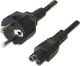 Kabel zasilający Manhattan Kabel zasilający koniczynka CEE 7 Schuko na C5 1m czarny 1