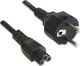Kabel zasilający Manhattan Kabel zasilający koniczynka CEE 7 Schuko na C5 1m czarny 1
