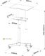 Techly Uniwersalne mobilne biurko stolik prezentacyjny czarny (ICA-TB TPM-1BK) 5