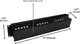Techly Organizer kabli 2U do szaf rack 19 z pokrywą, czarny 4