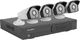 Kamera IP Lanberg Zestaw do monitoringu rejestrator 8 kanałowy + 4 kamery IP 10