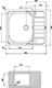 Zlewozmywak Teka  E 50 1C 58x50cm CN MAT (1_252549) 1