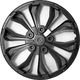 Kołpak Cartrend Kołpaki Daytona 16 Czarno Srebrne sport 4szt uniwersalny 2