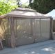 Garden4You Zestaw 4 siatek do altany Legend 300x300 cm, kremowy 1
