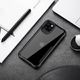 Crong Crong Hybrid Clear Cover - Zestaw etui iPhone 11 (czarny) + szkło hybrydowe 9H uniwersalny 6
