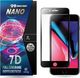 Crong Crong 7D Nano Flexible Glass - Szkło hybrydowe 9H na cały ekran iPhone 8 Plus / 7 Plus (Black) uniwersalny 1