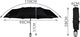 Iso Trade Parasol składany rozkładany przeciwdeszczowy 110cm uniwersalny 19
