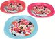 Disney Minnie Mouse - Zestaw 3 talerzyków piknikowych uniwersalny 3