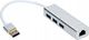 HUB USB Pawonik JL-U3103 1x RJ-45  + 3x USB-A 3.0 (294) 1