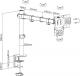 Maclean Uchwyt biurkowy do monitora 17 - 32" (MC-883) 7
