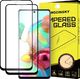 Wozinsky Wozinsky zestaw 2x super wytrzymałe szkło hartowane Full Glue na cały ekran z ramką Case Friendly Samsung Galaxy A71 czarny 1